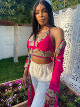 Load image into Gallery viewer, Pink lotus halter top
