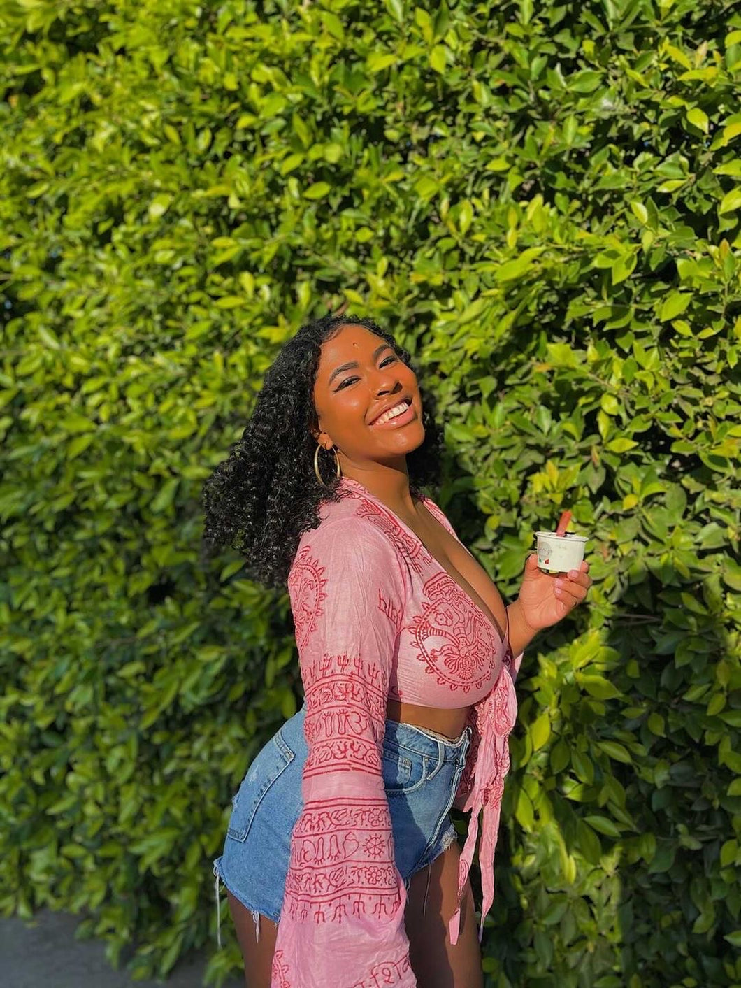 Pink Sanskrit Top