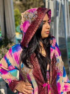Cosmic Nirvana Goddess Hoodie Robe halter Set