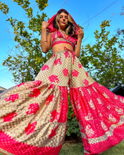 Load image into Gallery viewer, Shimmer Roses Sharara Pants Set

