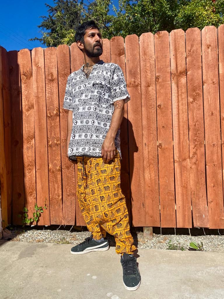 Yellow Dhoti pants