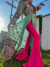Load image into Gallery viewer, Hot Girl Pink Velvet Flare Pants
