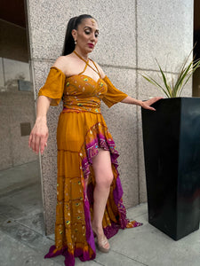 Bandhani Sunflower Goddess Set