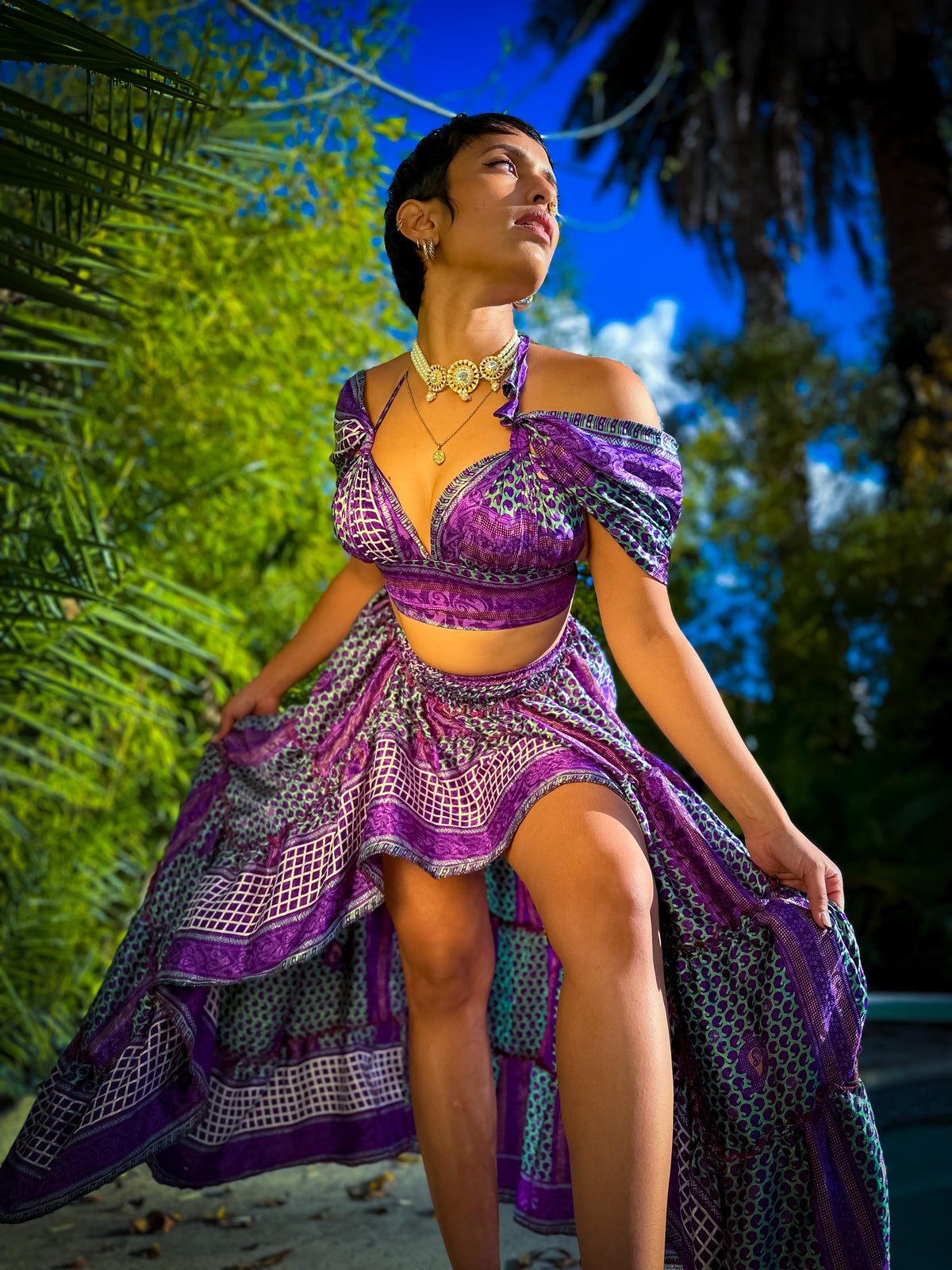 Purple Skies Bollywood Set