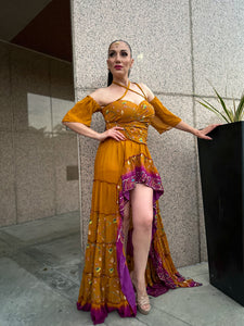 Bandhani Sunflower Goddess Set