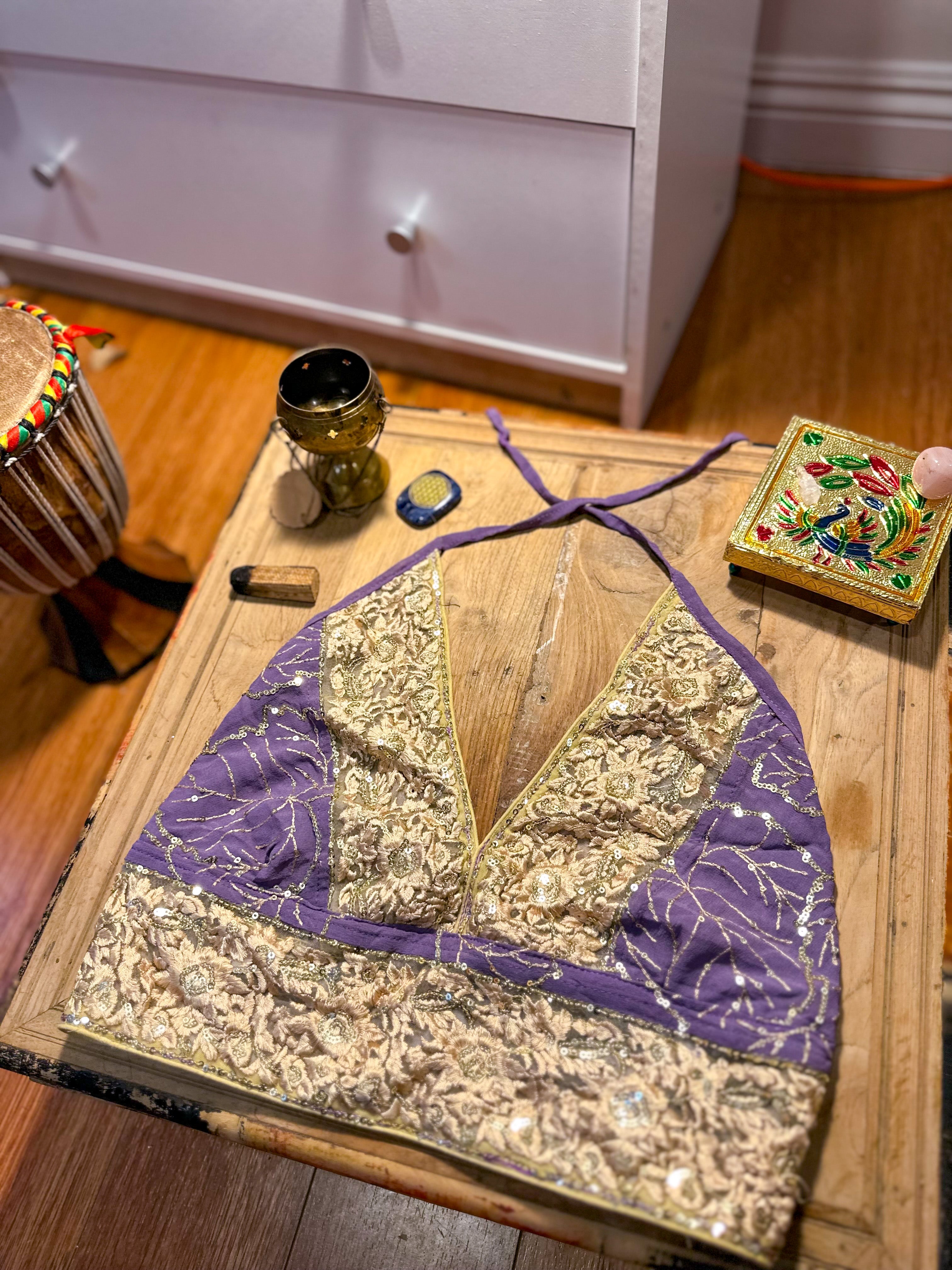 Lilac Goddess Halter Top