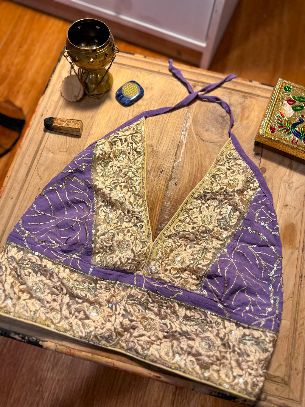 Lilac Goddess Halter Top
