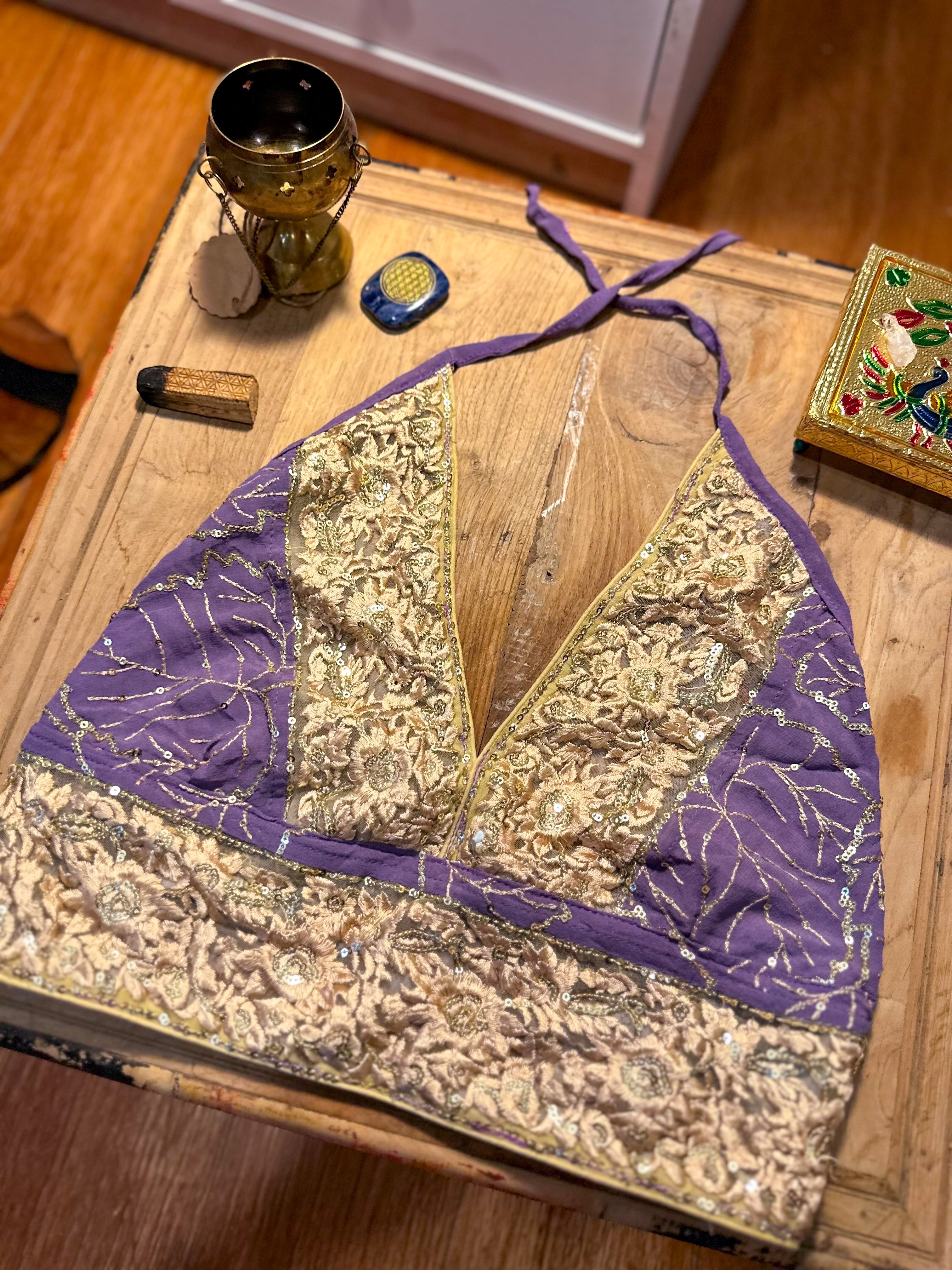 Lilac Goddess Halter Top