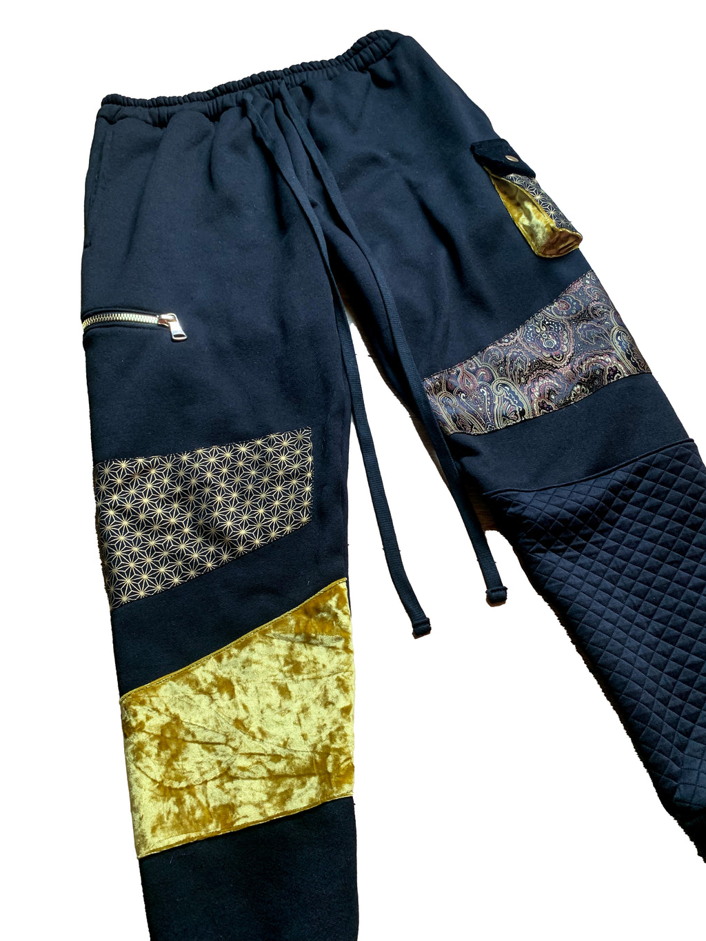 Golden Teacher Patchwork Pants