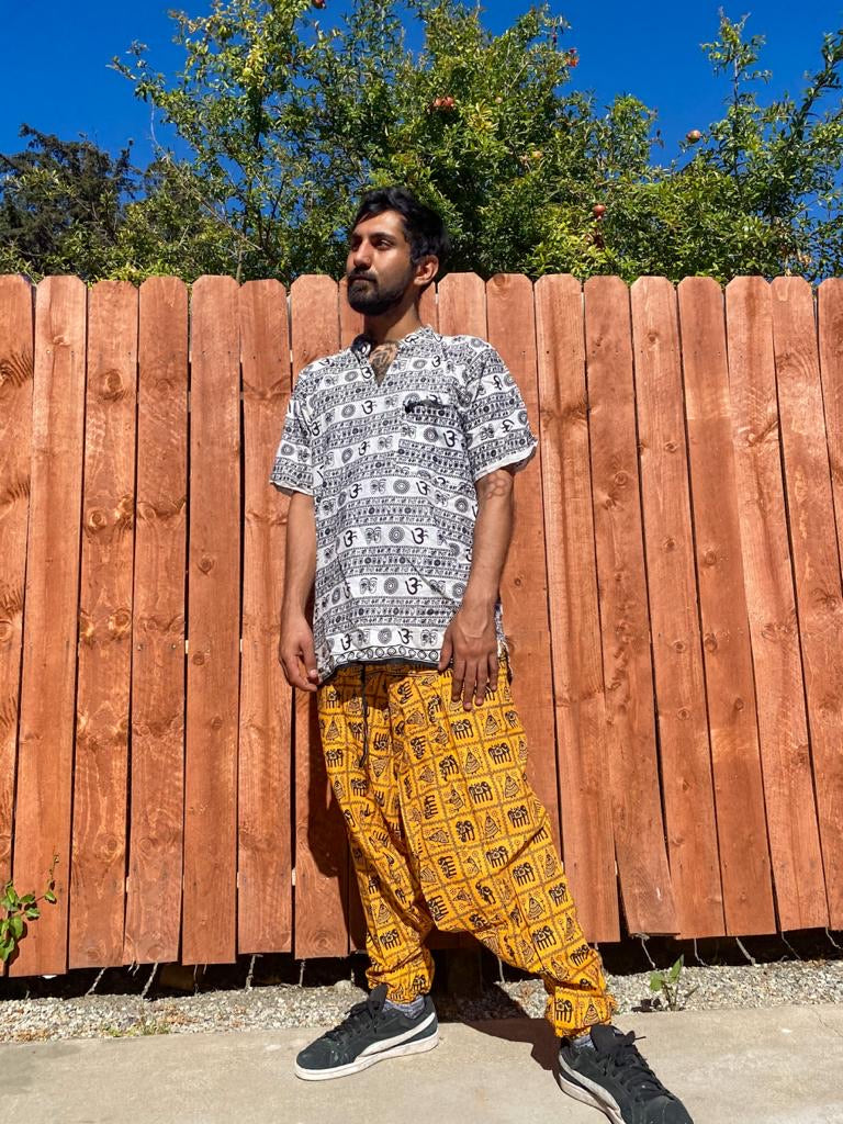 Yellow Dhoti pants