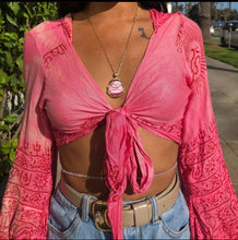 Load image into Gallery viewer, Fuscia Sanskrit Bella Top

