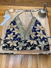 Load image into Gallery viewer, Midnight Flowers Halter Top
