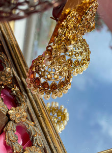 The Maya Gold Jhumka Earrings