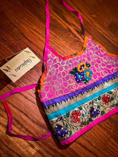 Blossom Royal Halter Top