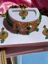 Load image into Gallery viewer, The Emerald Empire Necklace Set
