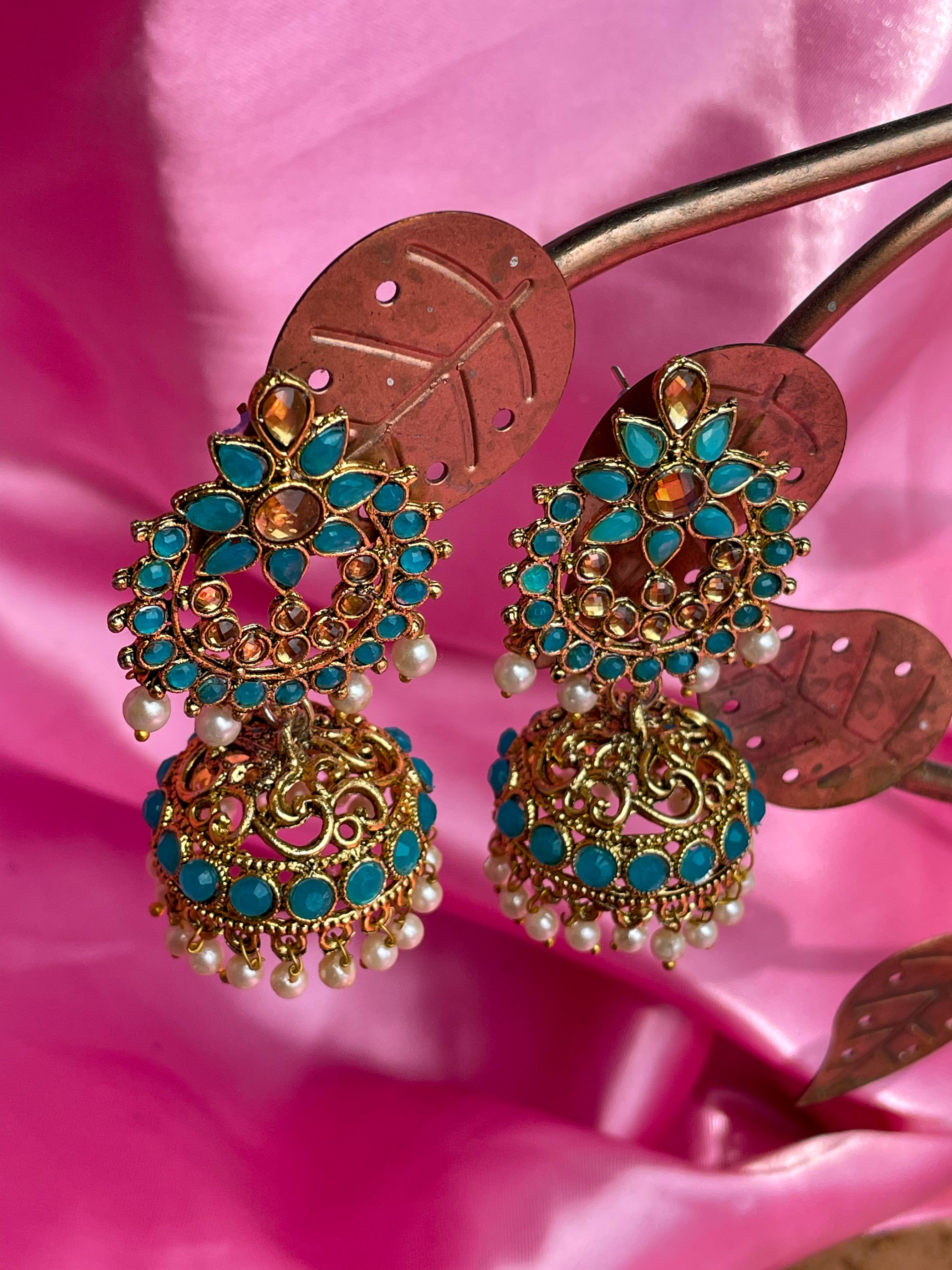 The Jasmine Jhumka Earrings