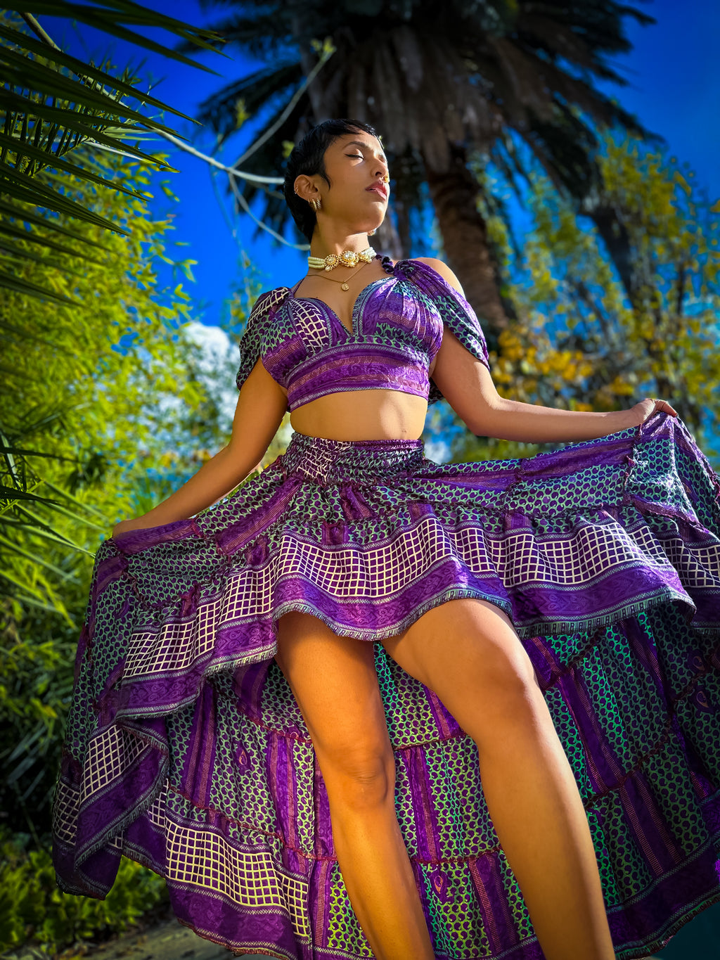 Purple Skies Bollywood Set