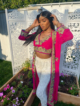 Load image into Gallery viewer, Pink lotus halter top
