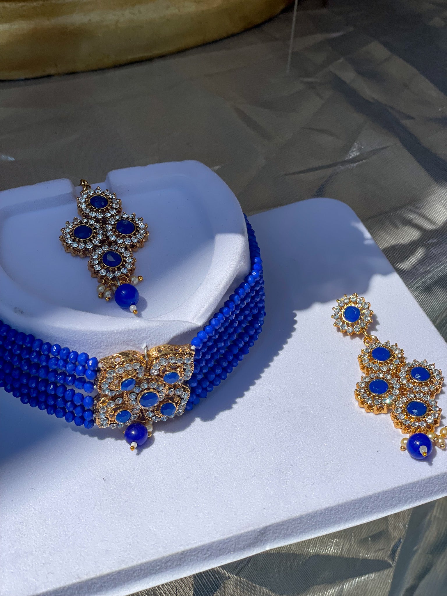 The Sapphire Goddess Necklace Set