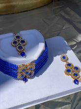 Load image into Gallery viewer, The Sapphire Goddess Necklace Set
