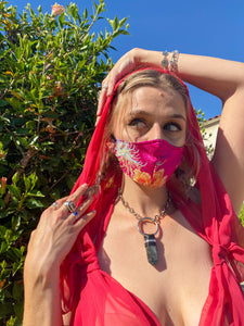 Pink Dragun Face Mask