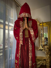 Load image into Gallery viewer, Deep Royal Unisex Hooded Kimono
