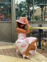 Load image into Gallery viewer, White Sanskrit Dress (with red writing)
