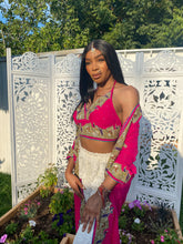 Load image into Gallery viewer, Pink lotus halter top
