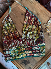 Load image into Gallery viewer, Ombré Gold Paisley Halter Top
