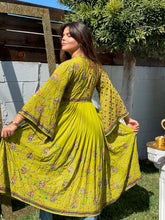 Load image into Gallery viewer, Fairy Garden Anarkali Jacket Dress
