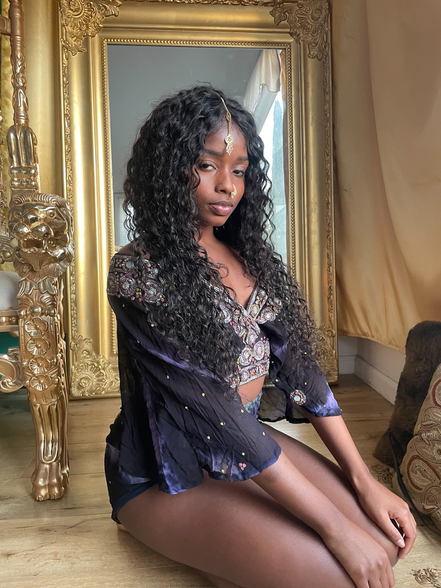 Midnight Majesty Shorts Set