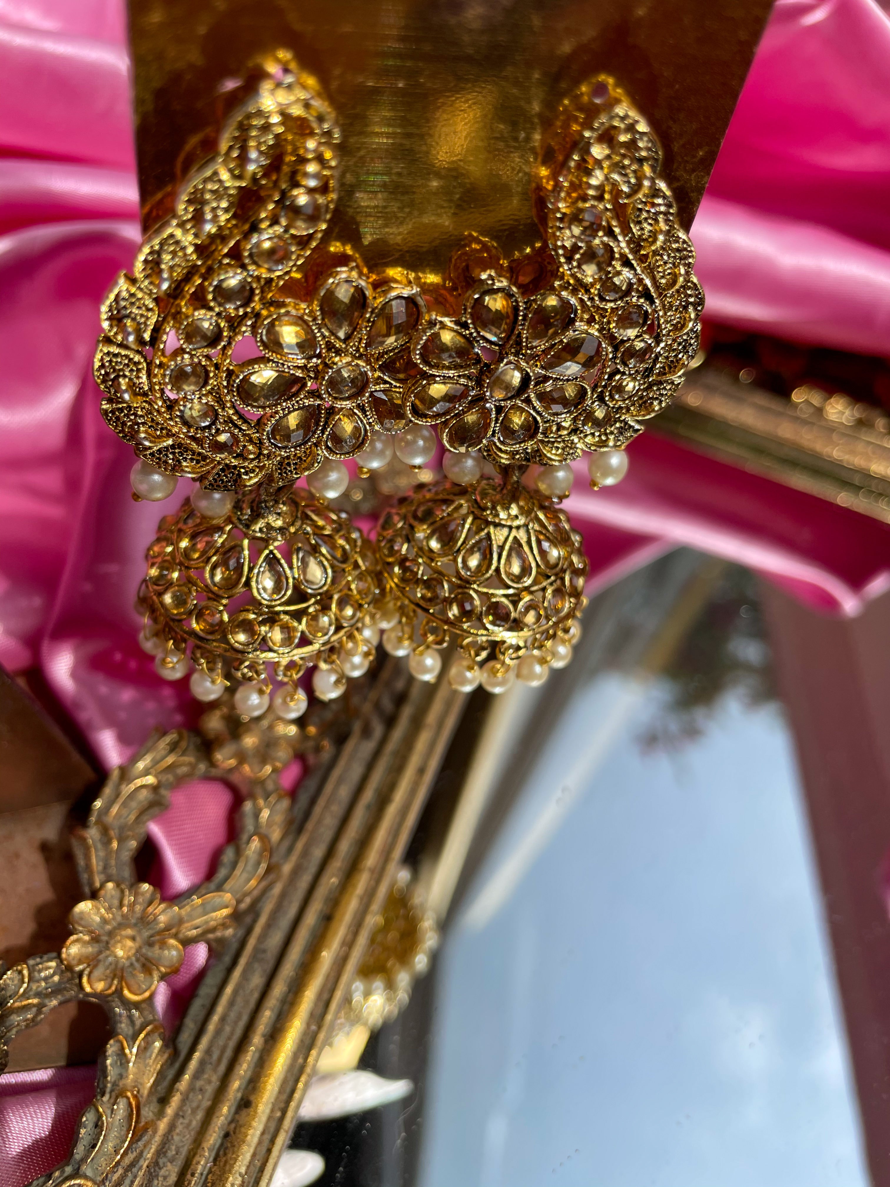 The Diamond Arya Jhumkas Earrings