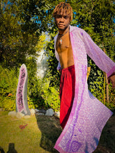 Load image into Gallery viewer, Amethyst Lotus Hooded Kimono
