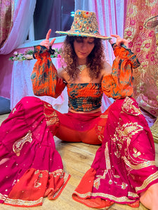Lava Aura Scrunch Top