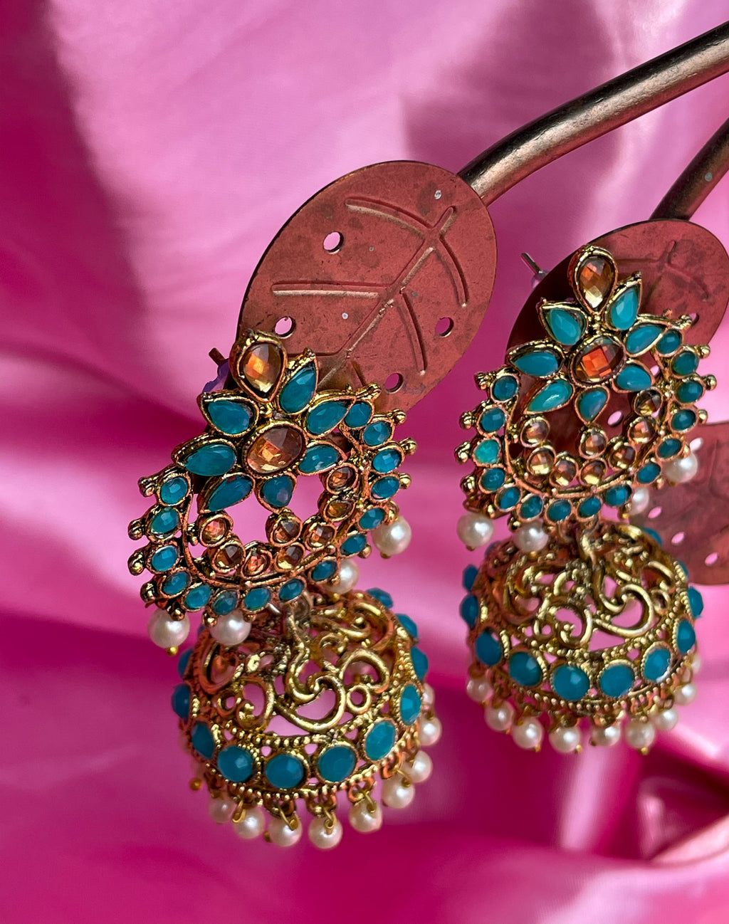 The Jasmine Jhumka Earrings