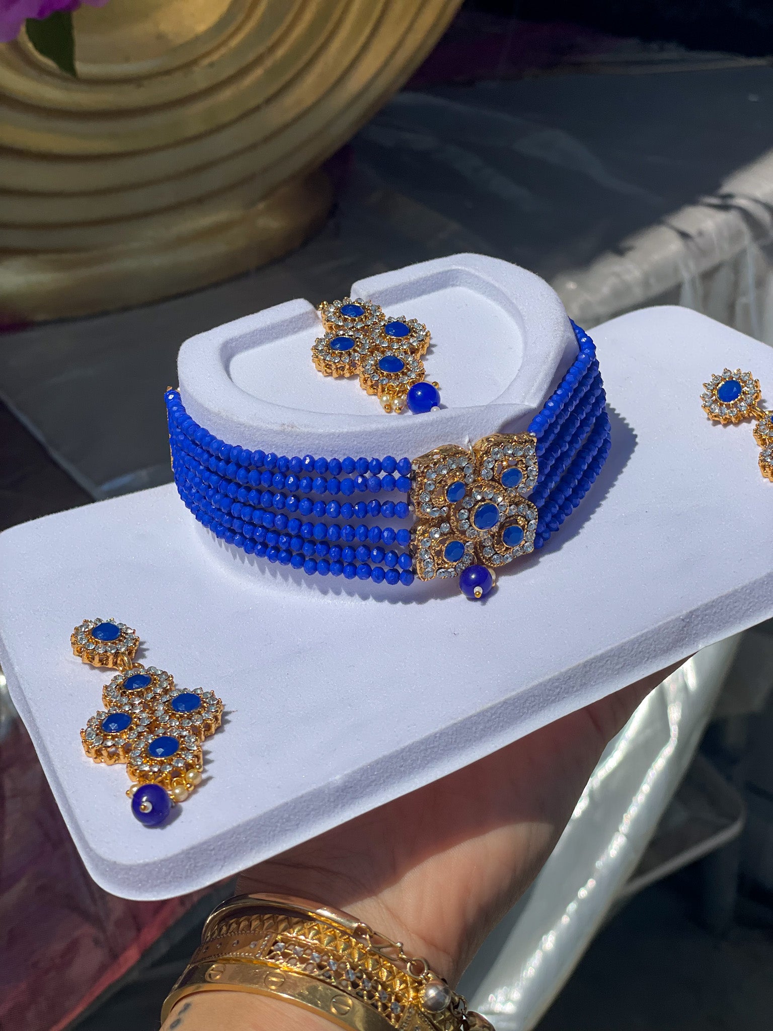 The Sapphire Goddess Necklace Set