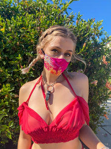 Pink Dragun Face Mask