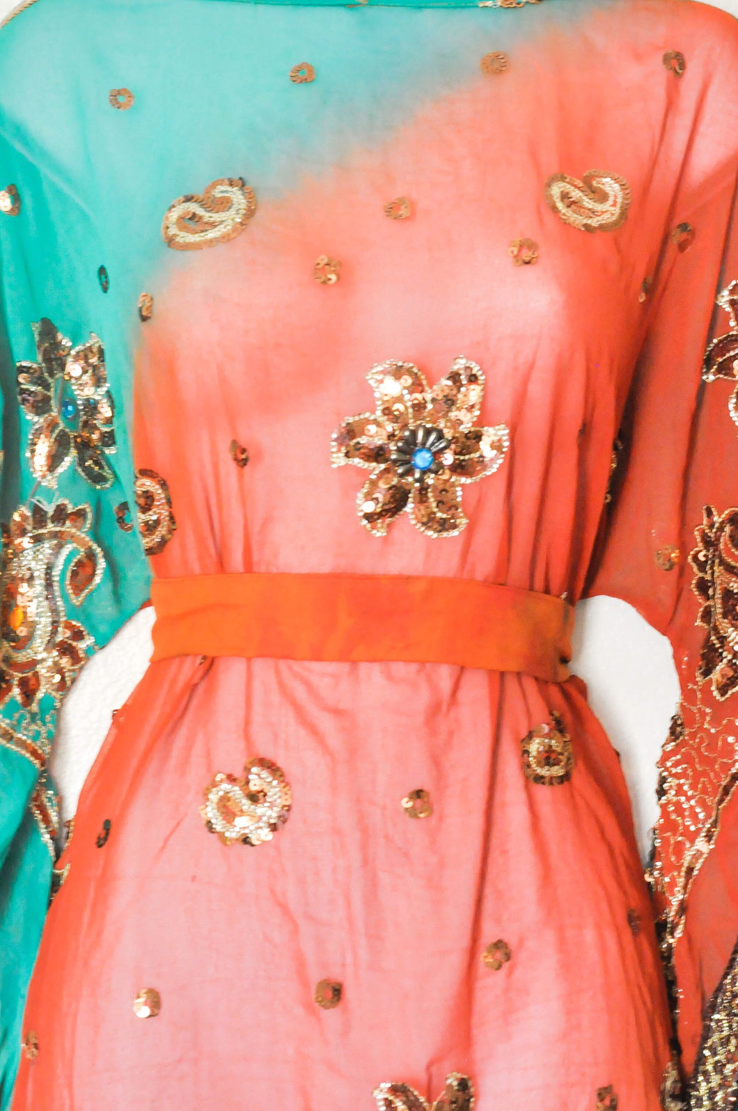 Coral Mermaid Butterfly Dress