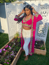 Load image into Gallery viewer, Pink lotus halter top
